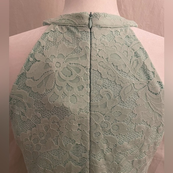 Halter Dress High Low Mint Green Size L - Picture 9 of 15